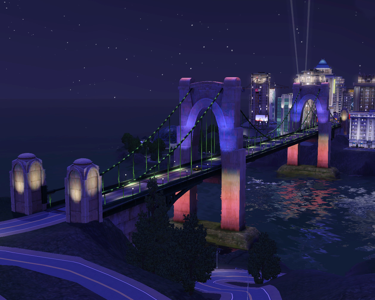 Building &amp; Props for The Sims.    Design, modeling, texturing and lighting. 
On the above image bridge only.