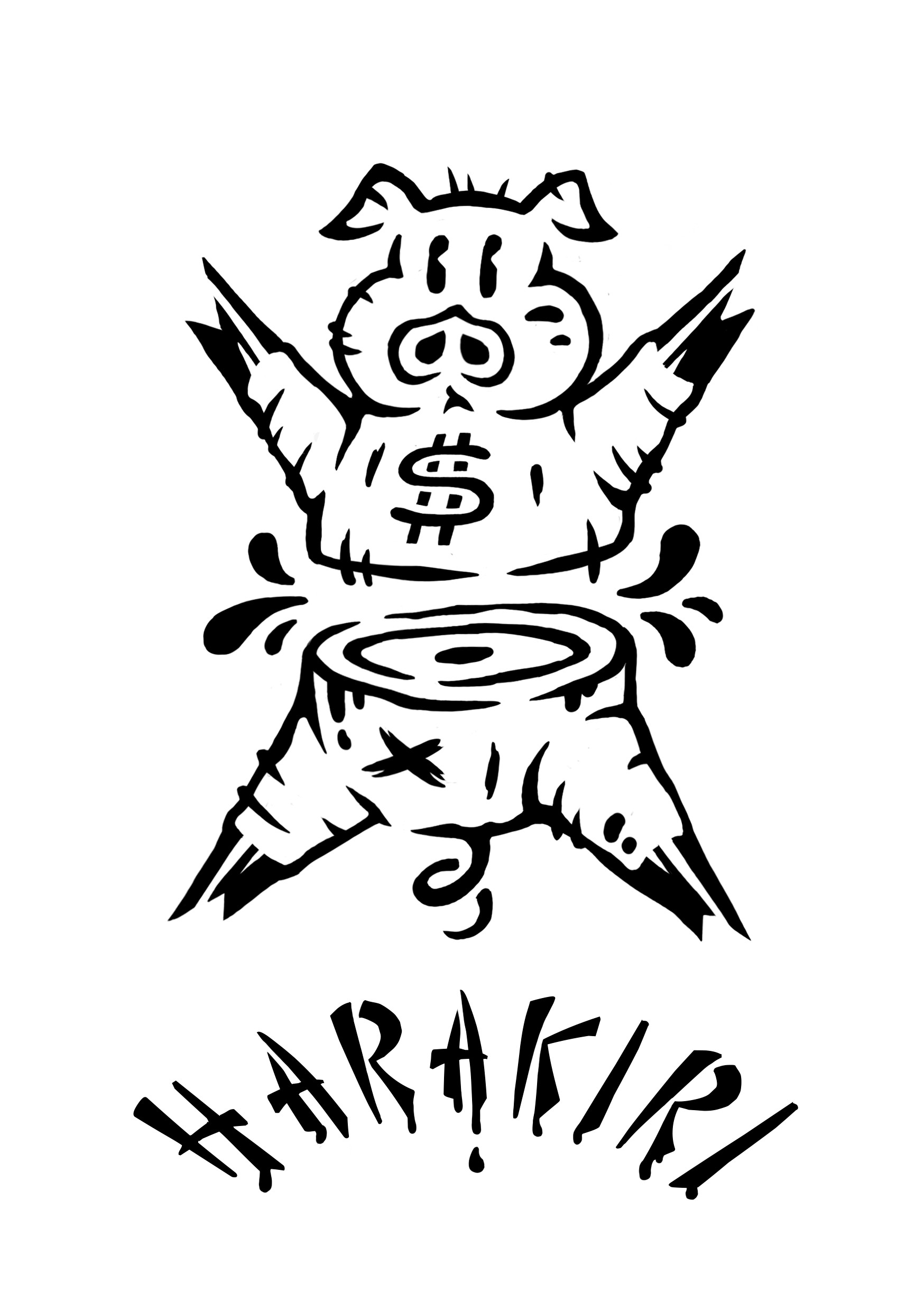 ArtStation - Harakiri Pig (Stencil Art)