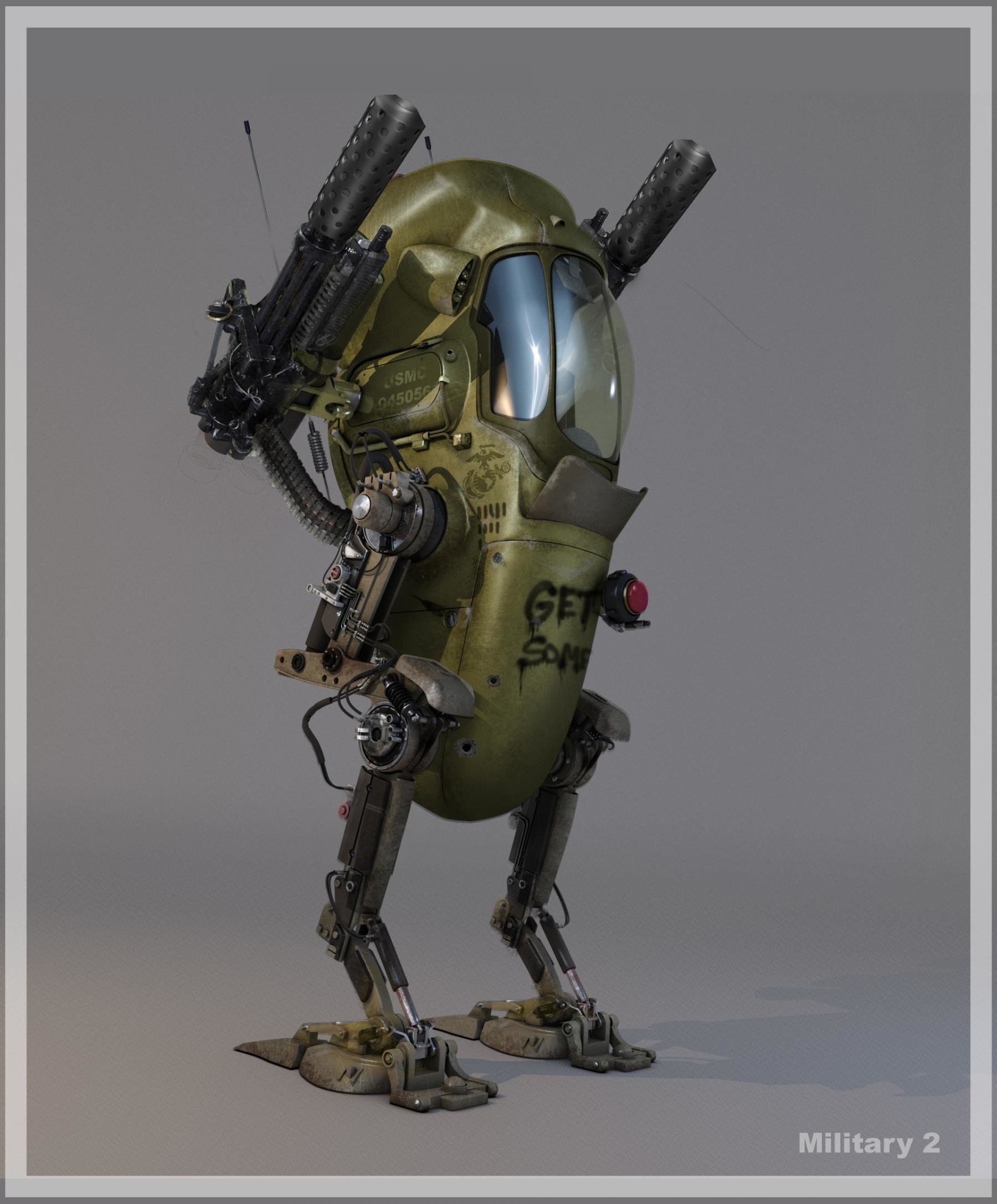 Artstation Mech Concept Paint Overs Textures Juan Alcazar