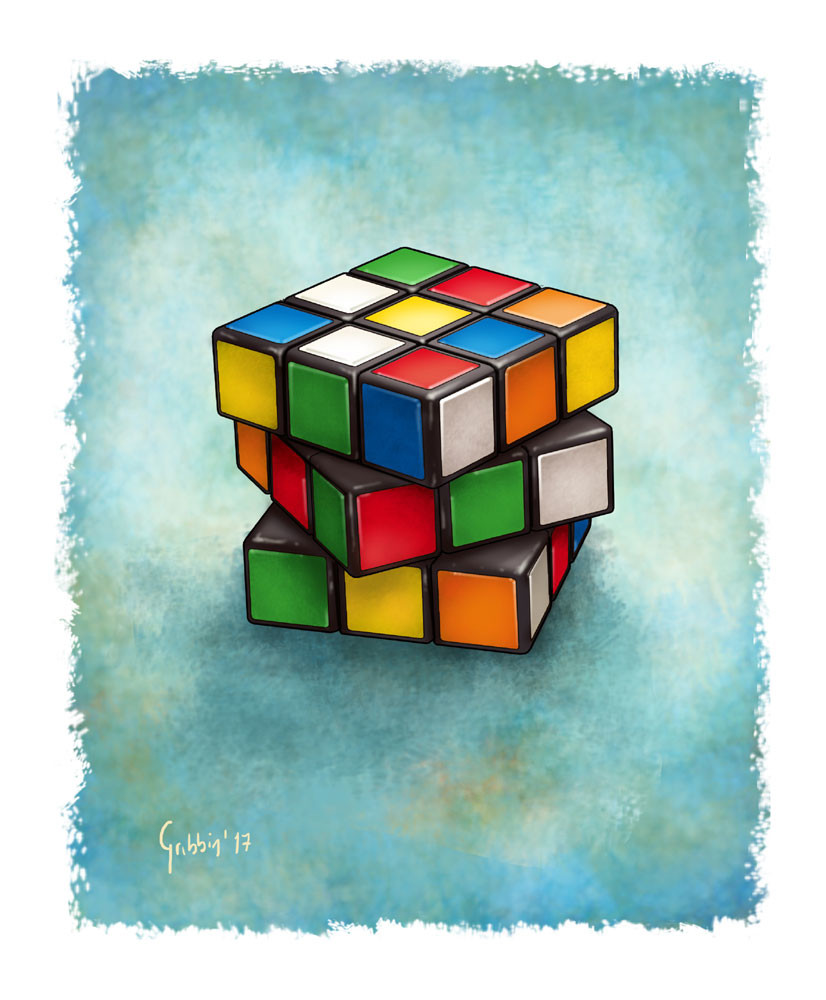 Artstation Rubix Cube Paul Gribbin