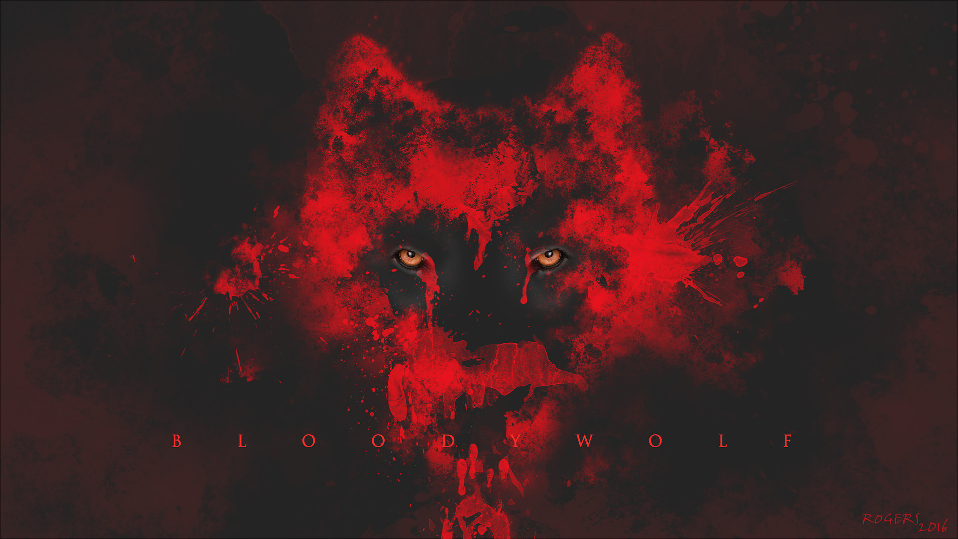 Artstation Abstract Cyber Wolves Red Rogers