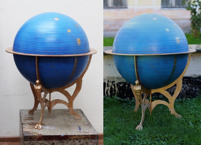 Hand made reference props - a celestial globe