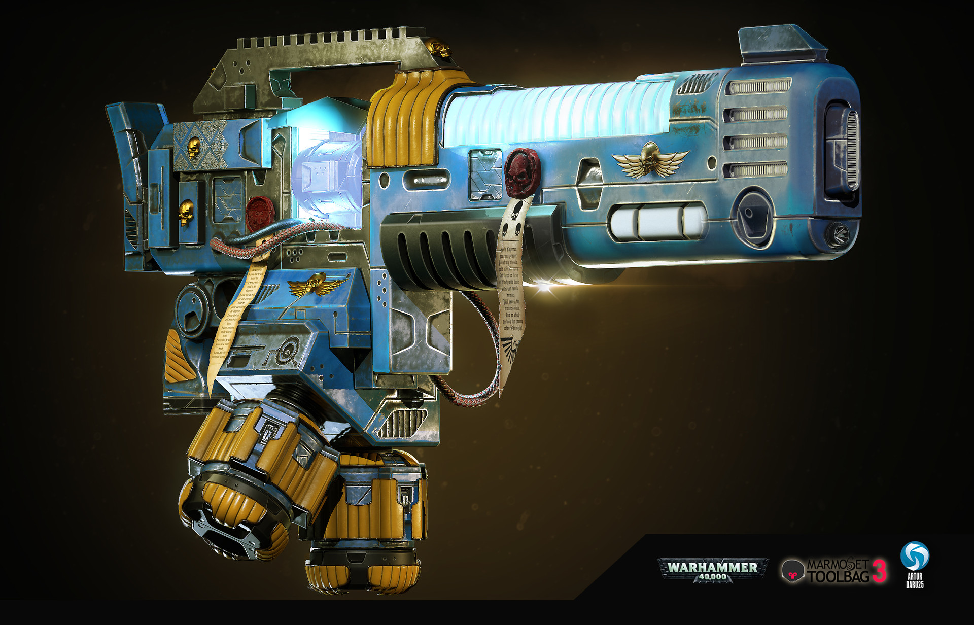Artstation Warhammer 40000 The Mark Iii Belisarius Pattern