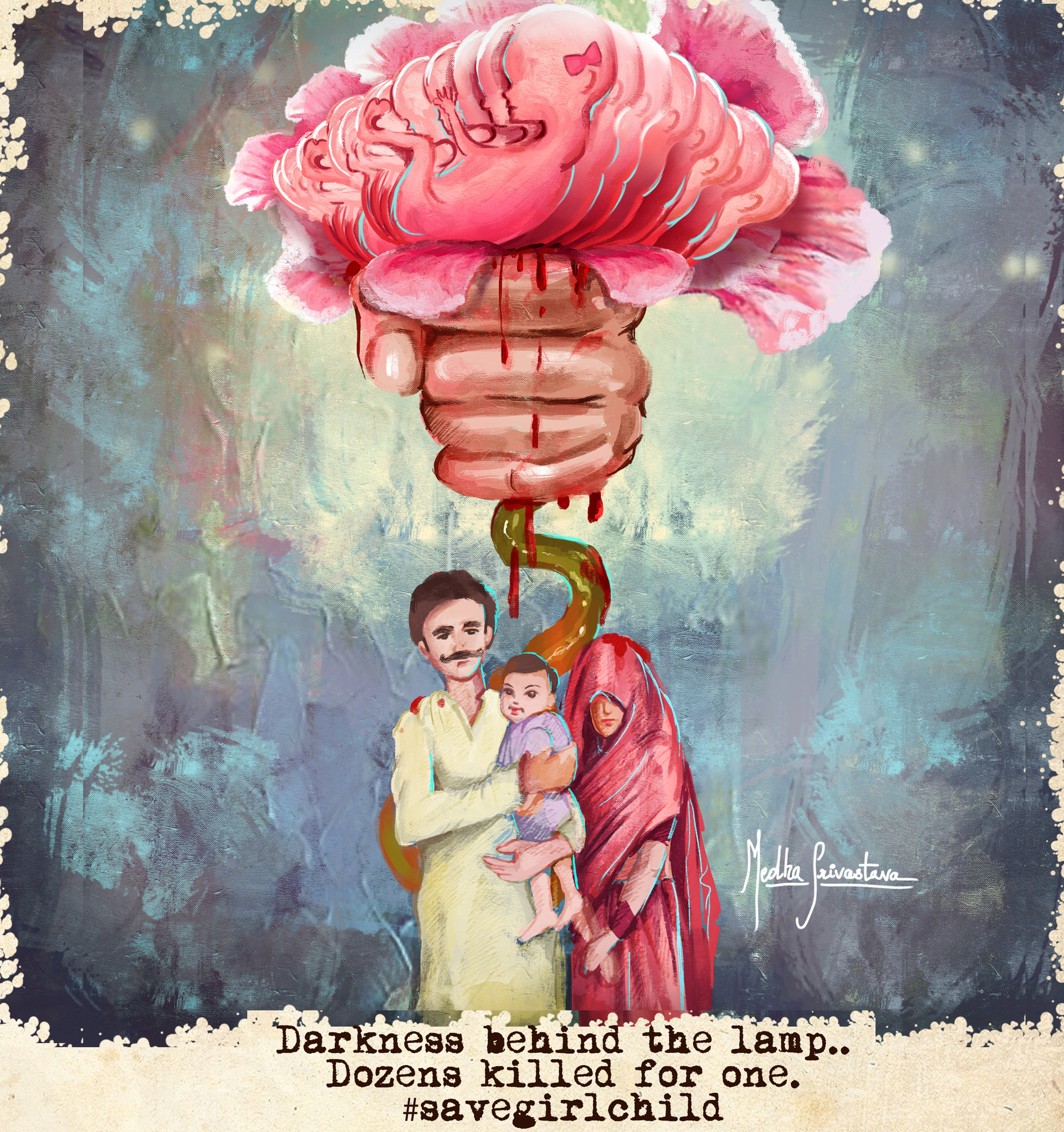 Artstation Social Issues Artwork Medha Srivastava