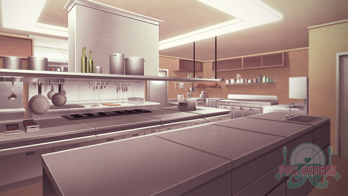 Xib Vaine - Full Course (Visual Novel) Kitchen Background