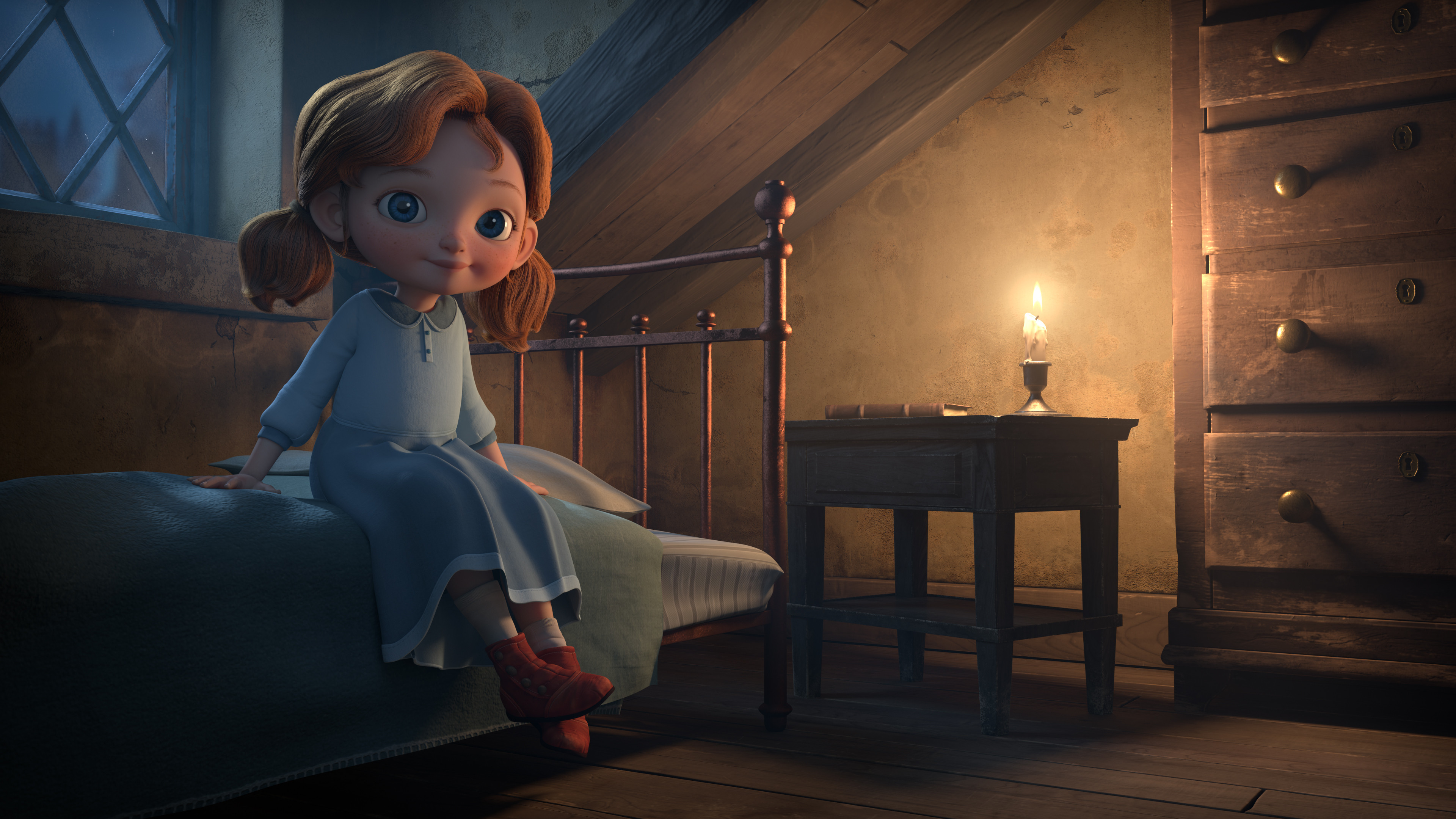 "Angela's Christmas" Lighting, Compositing and Rendering