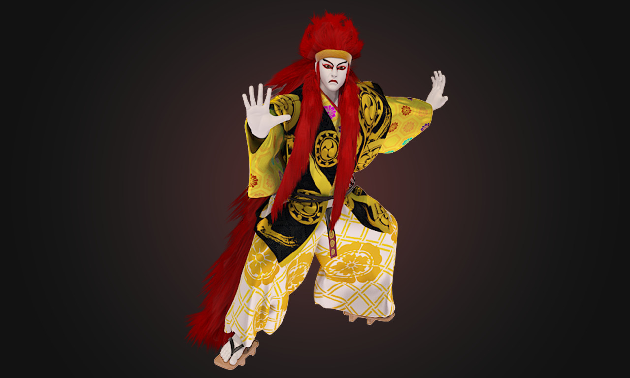 Artstation Kabuki 歌舞伎 Ren Shishi 連獅子 Thomas Liao