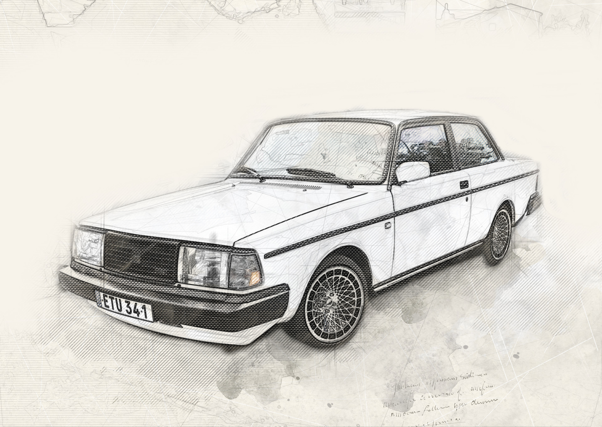 Artstation - Volvo 242 Turbo