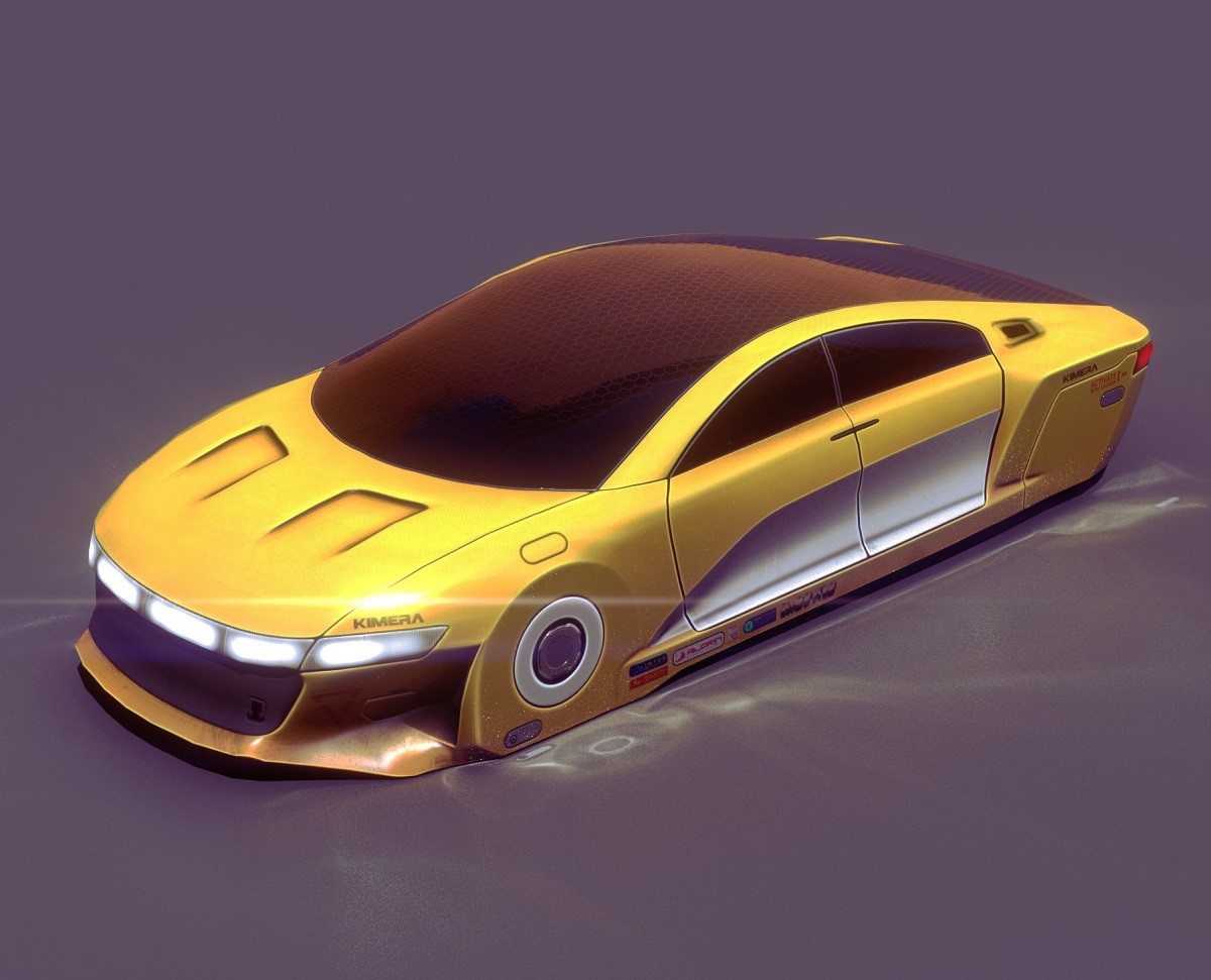 Artstation Sleek Cyberpunk Car Jonathan Bogart