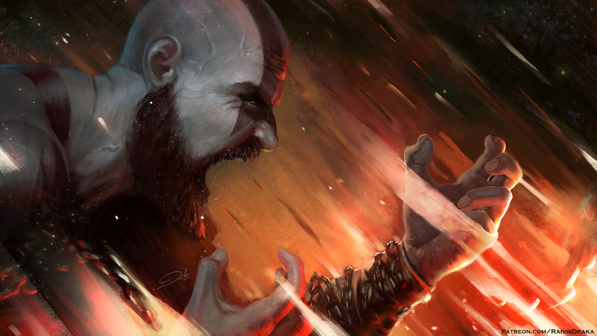 Raivis Draka - Kratos, Spartan Rage