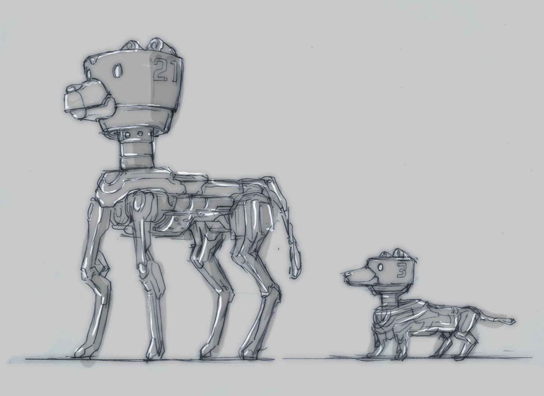 Tetsuya Watanabe 犬ロボ 落書き Dog Robot