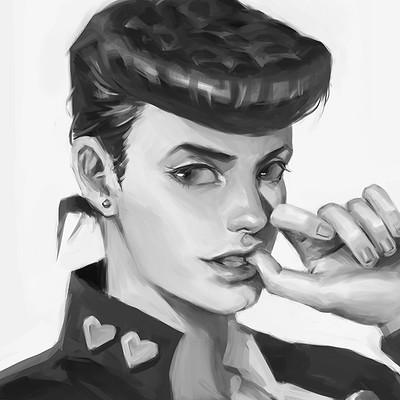 Realistic Josuke Artstation Twomix artstation