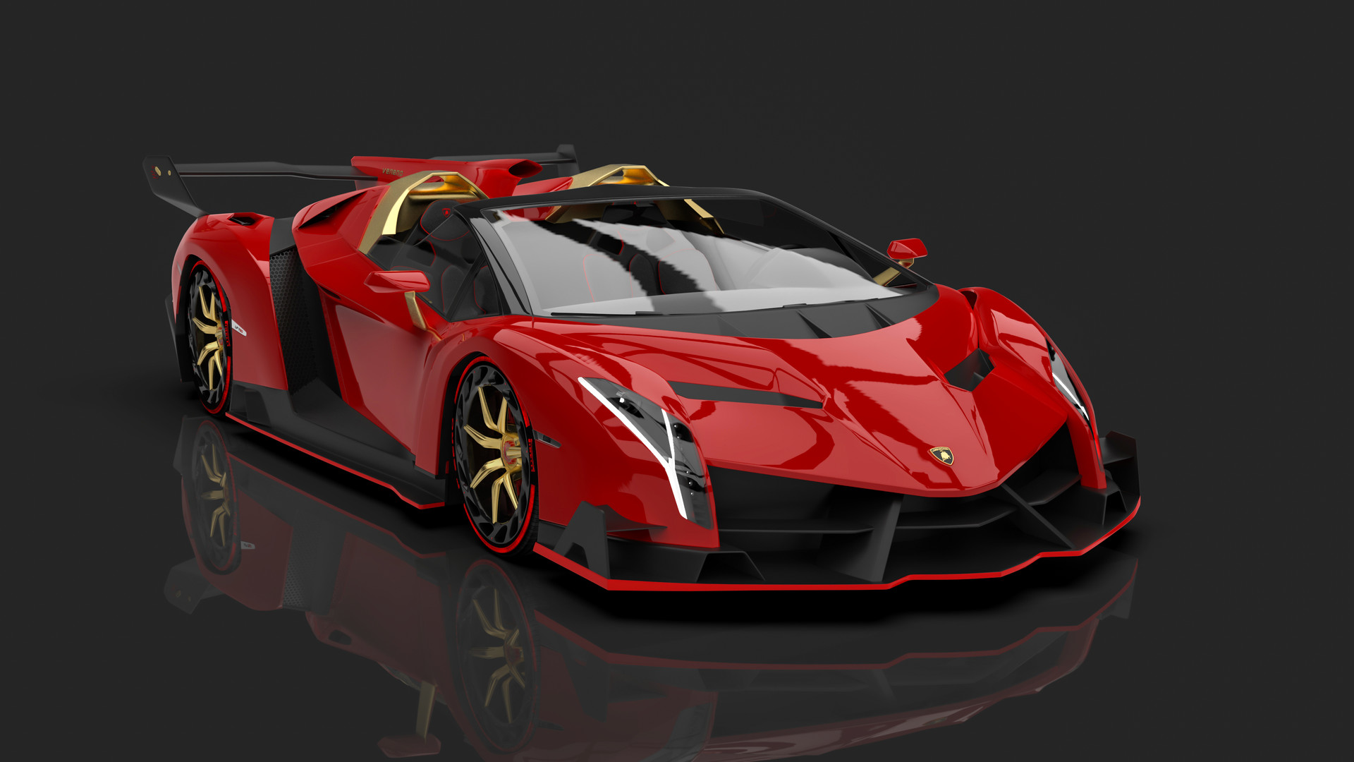 Lamborghini Veneno Roadster Wallpaper Hd