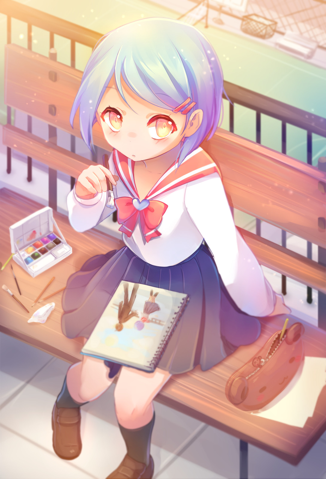 Artstation Artbook Anime Archetypes Dandere Ana Arias The type of character (just like a person) who won't open up unless you talk to them and take an interest. artstation artbook anime archetypes