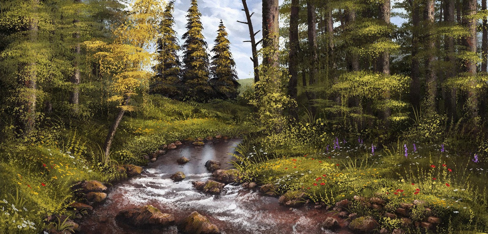 Black Forrest Lake - Digital Fine Art Painting