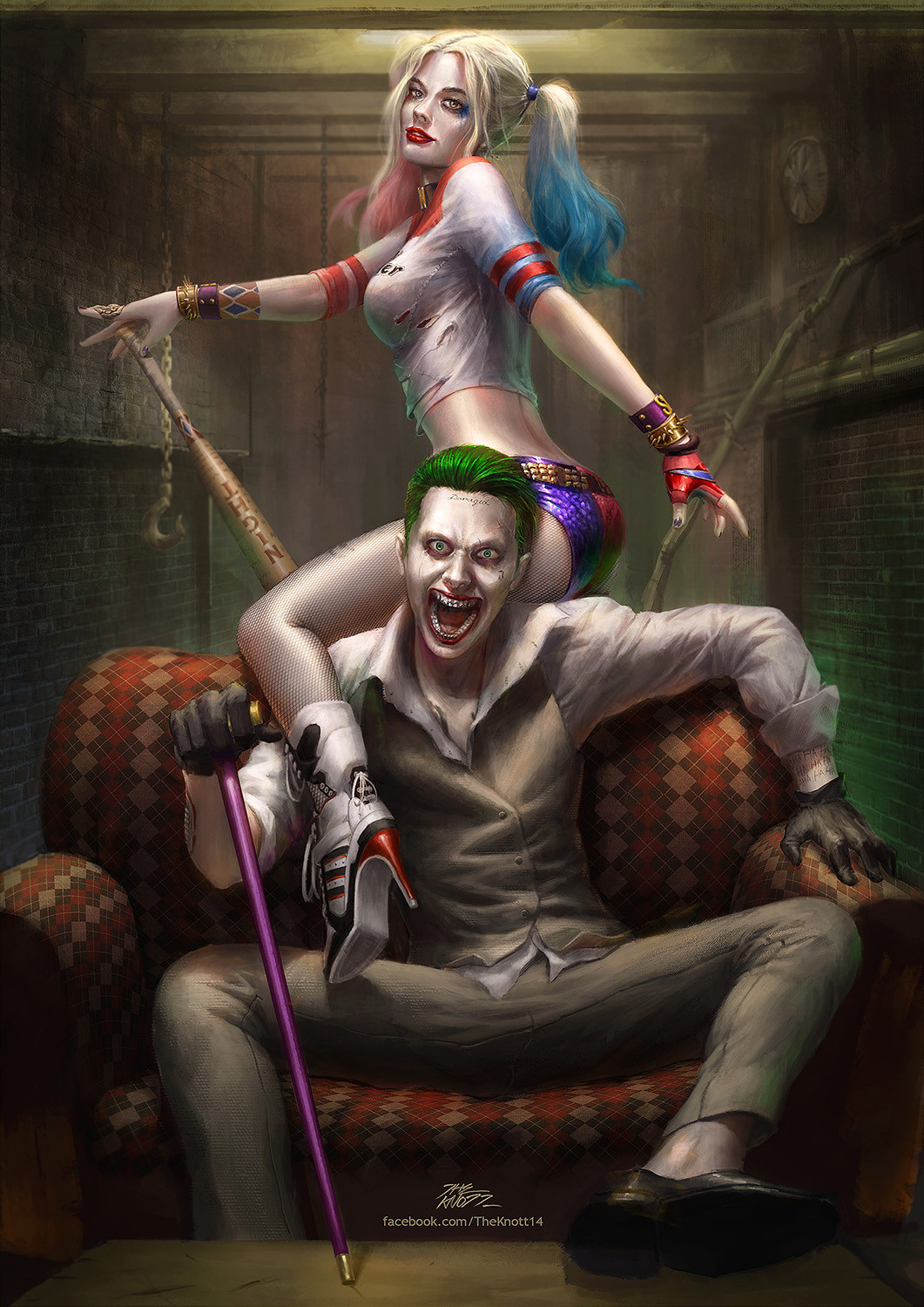 Artstation Joker And Harley Quinn Theknott Tarasilp