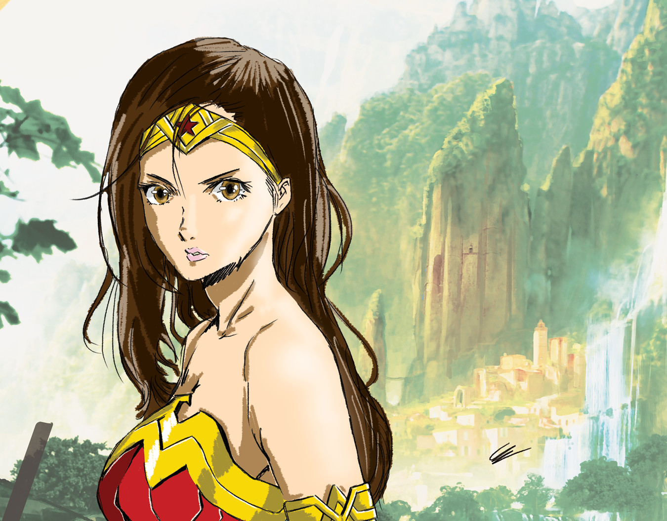 Artstation Wonder Woman Anime Series Concept Christos Ioannou