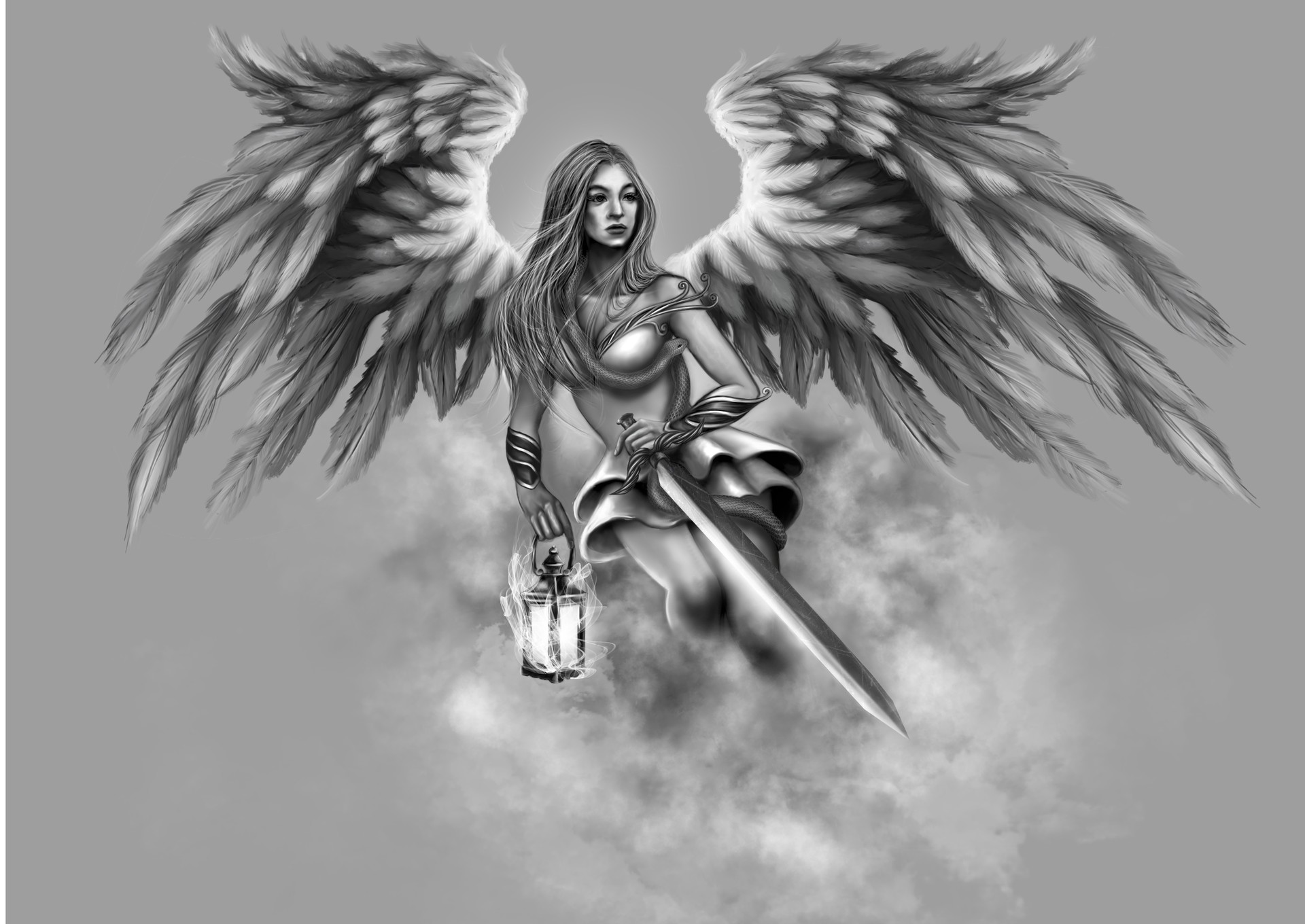Pin by Gin Carter on H | Angel warrior tattoo, Guardian angel tattoo  designs, Archangel tattoo