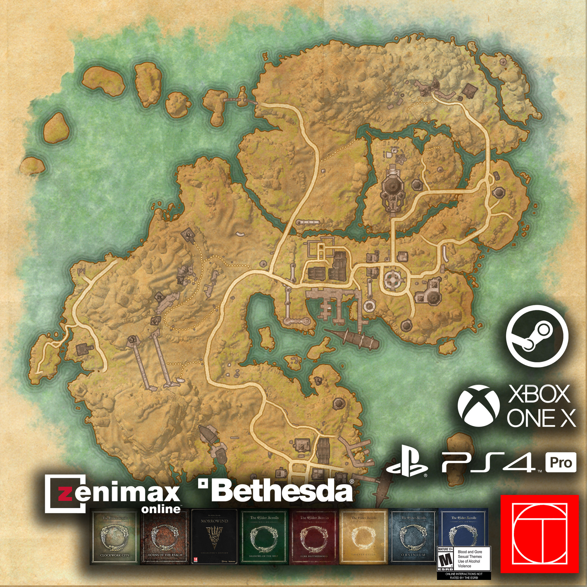 AAA Studios The Elder Scrolls Online Maps