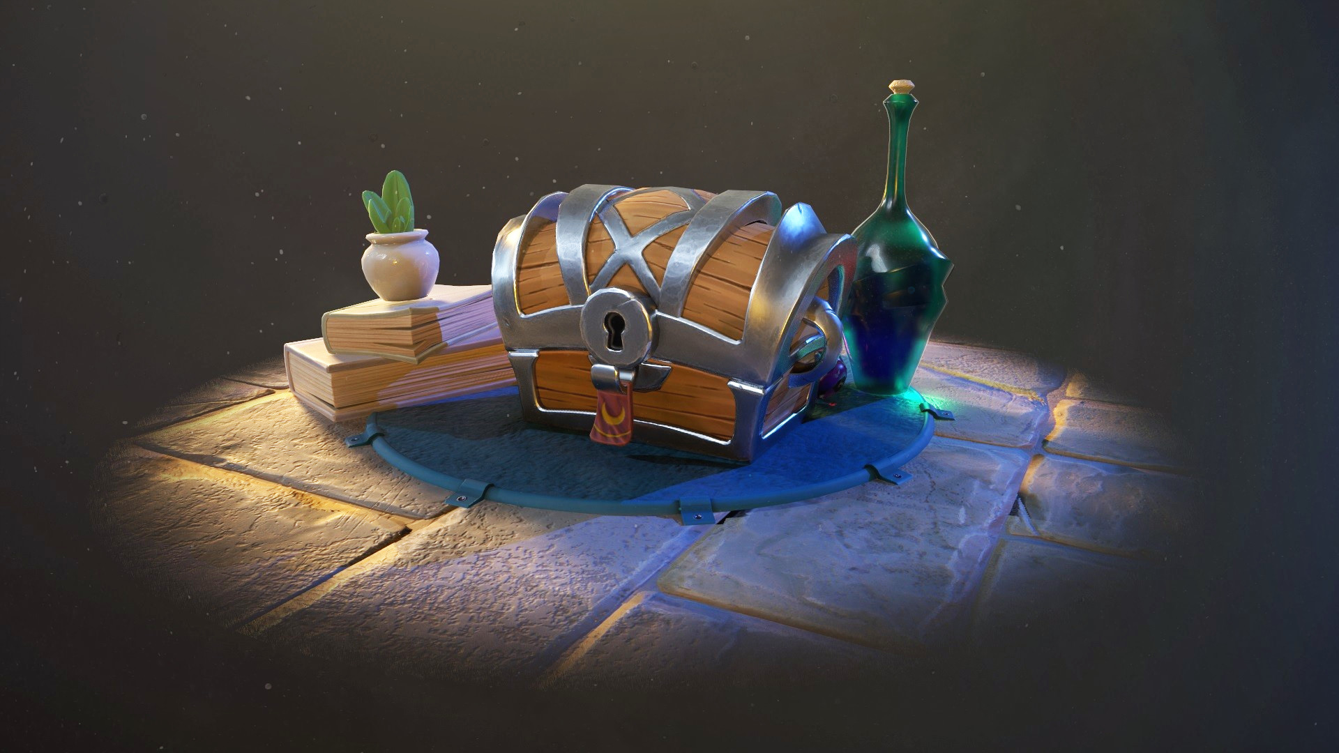 Artstation - Sunset Treasure Chest 3d