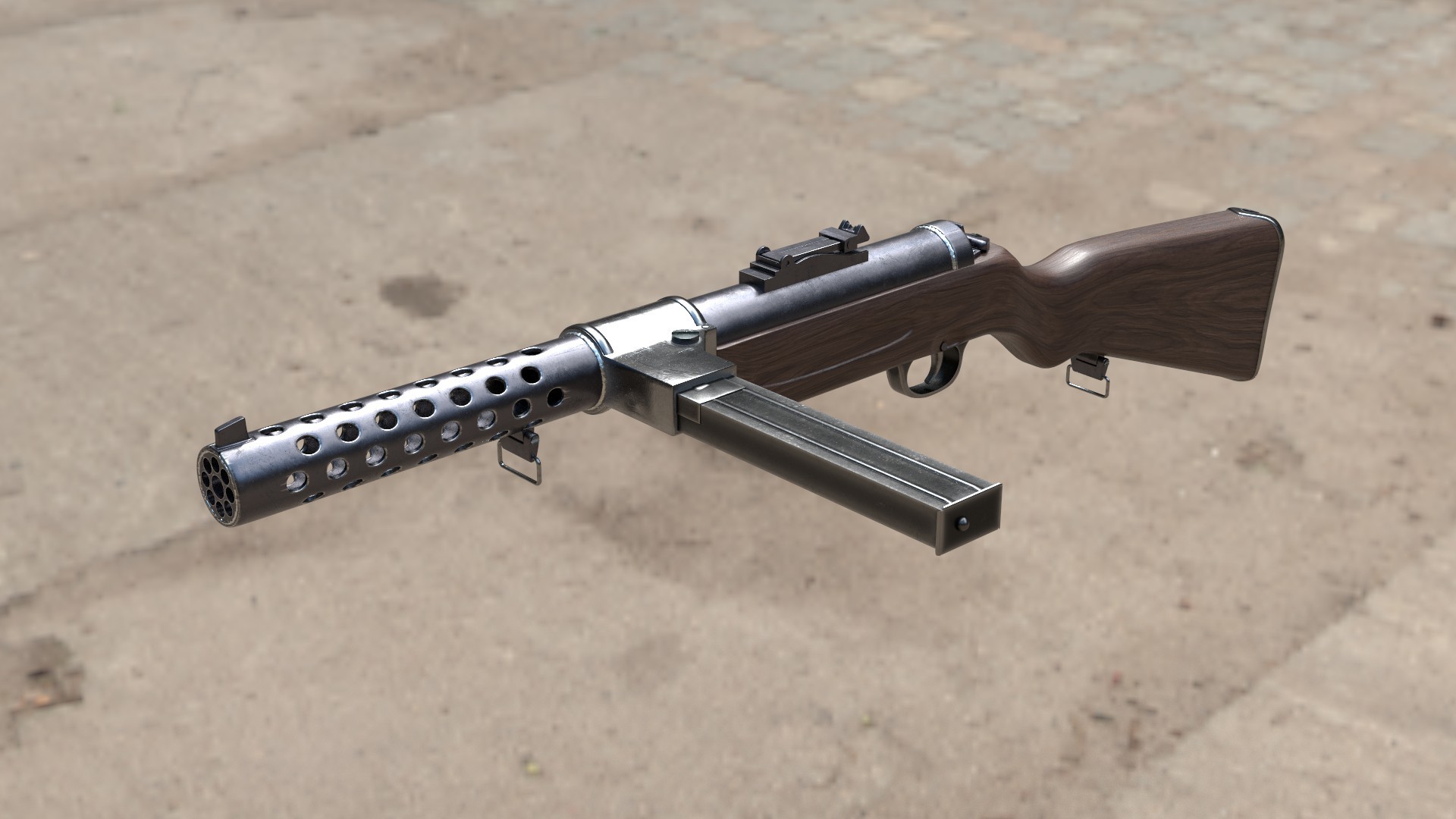 ArtStation - MP-28 Gun 3d model High-Poly