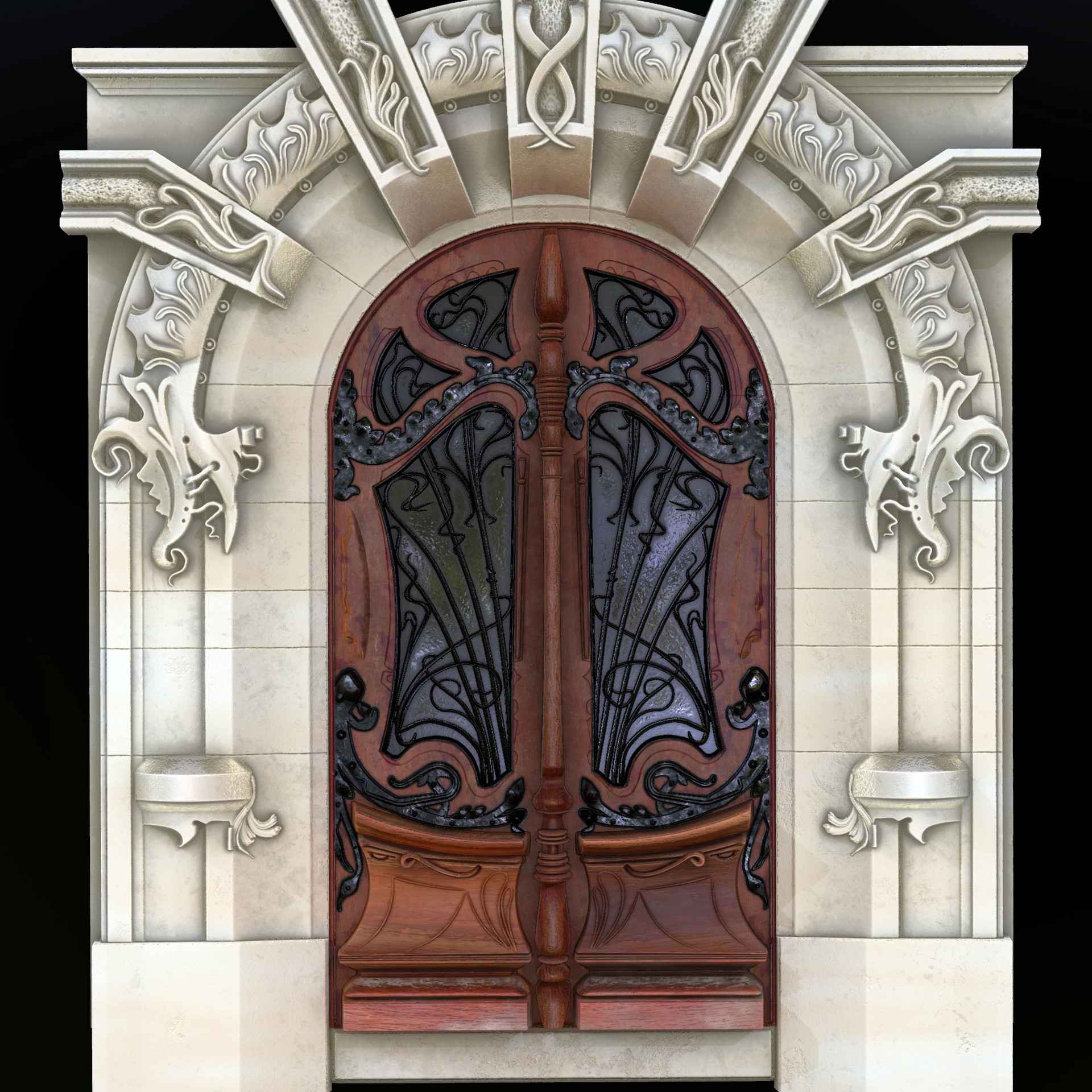 Art nouveau on sale door