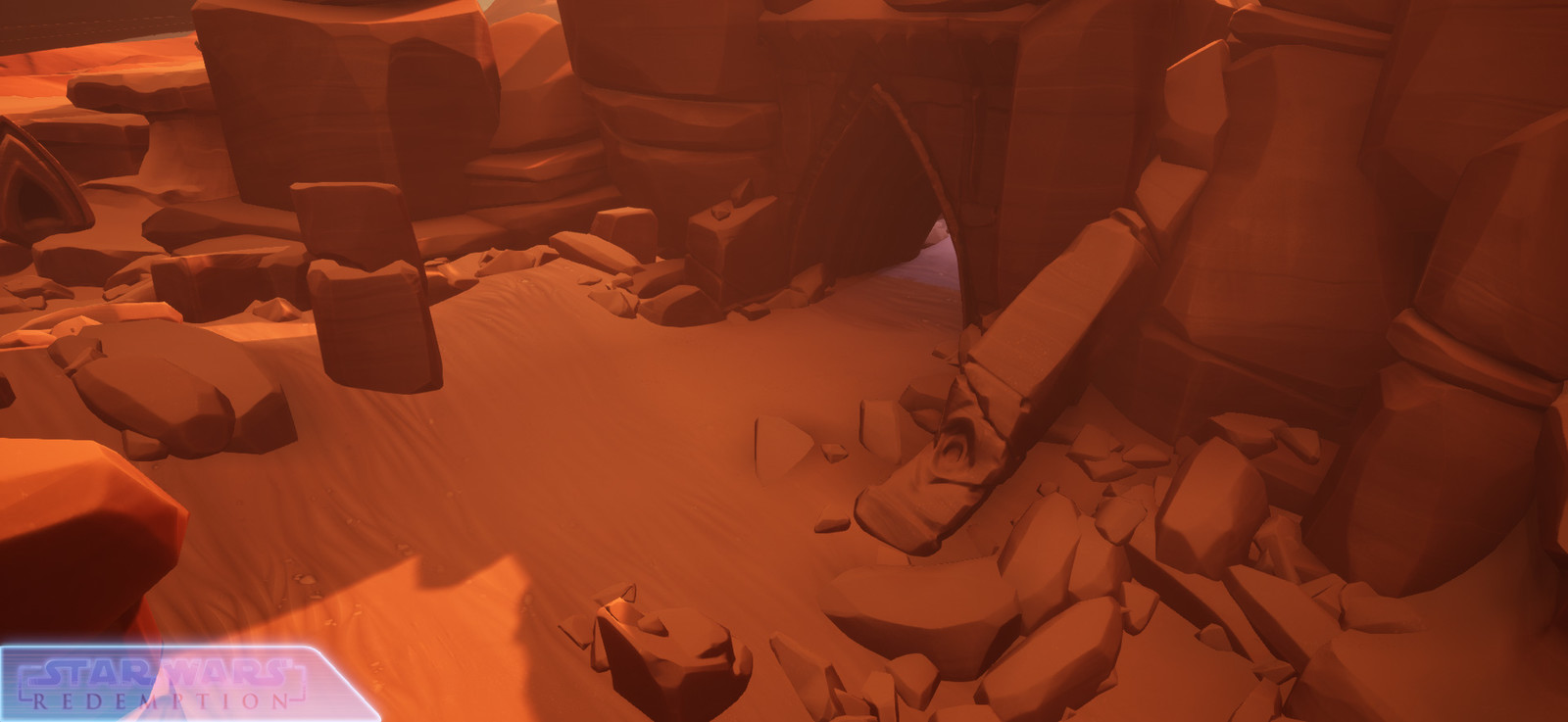 same as above, it's actually the fist natural place I made for this project, playing with triplanar projected sand was super fun to do =)