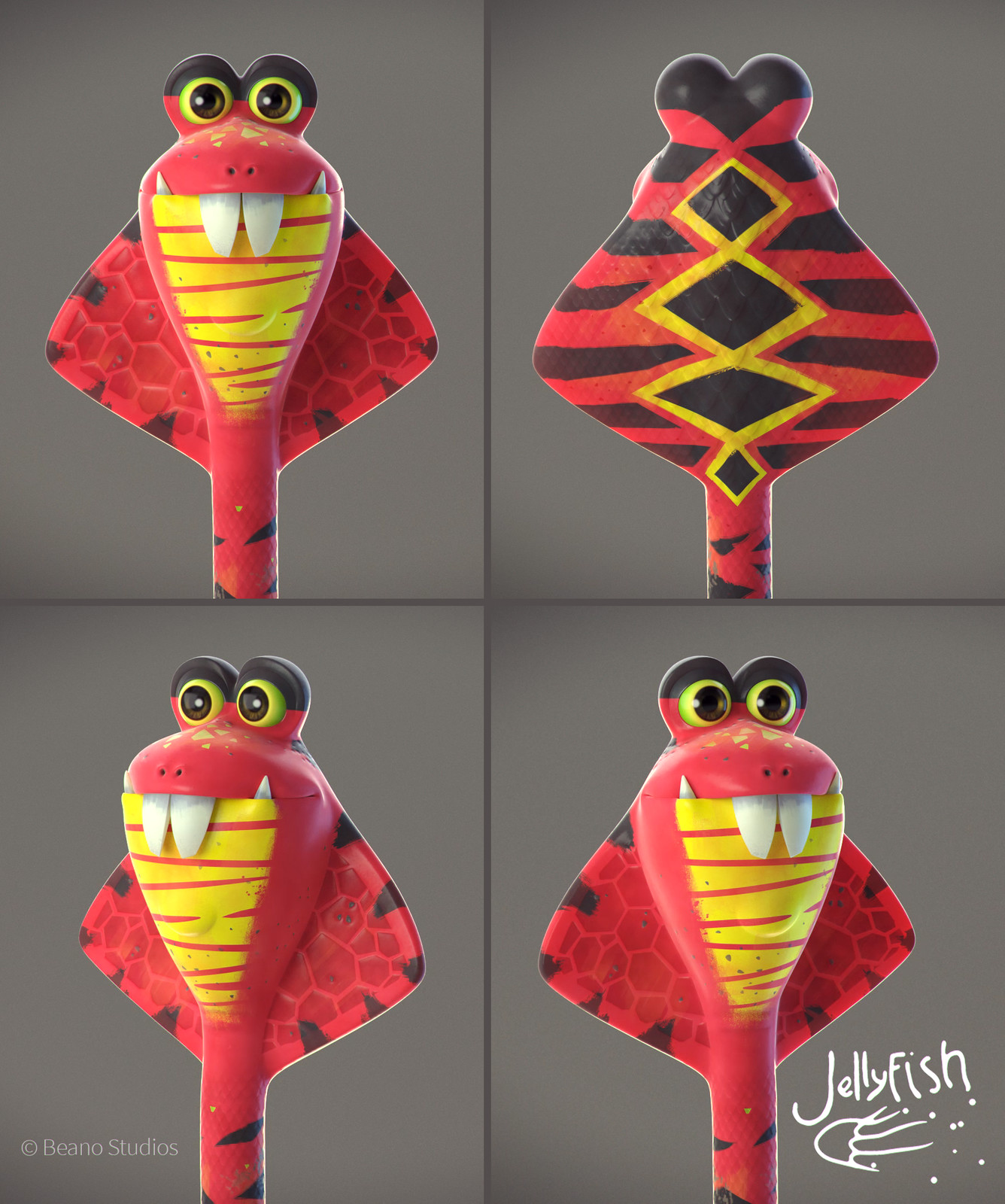 snake model, textures, shaders