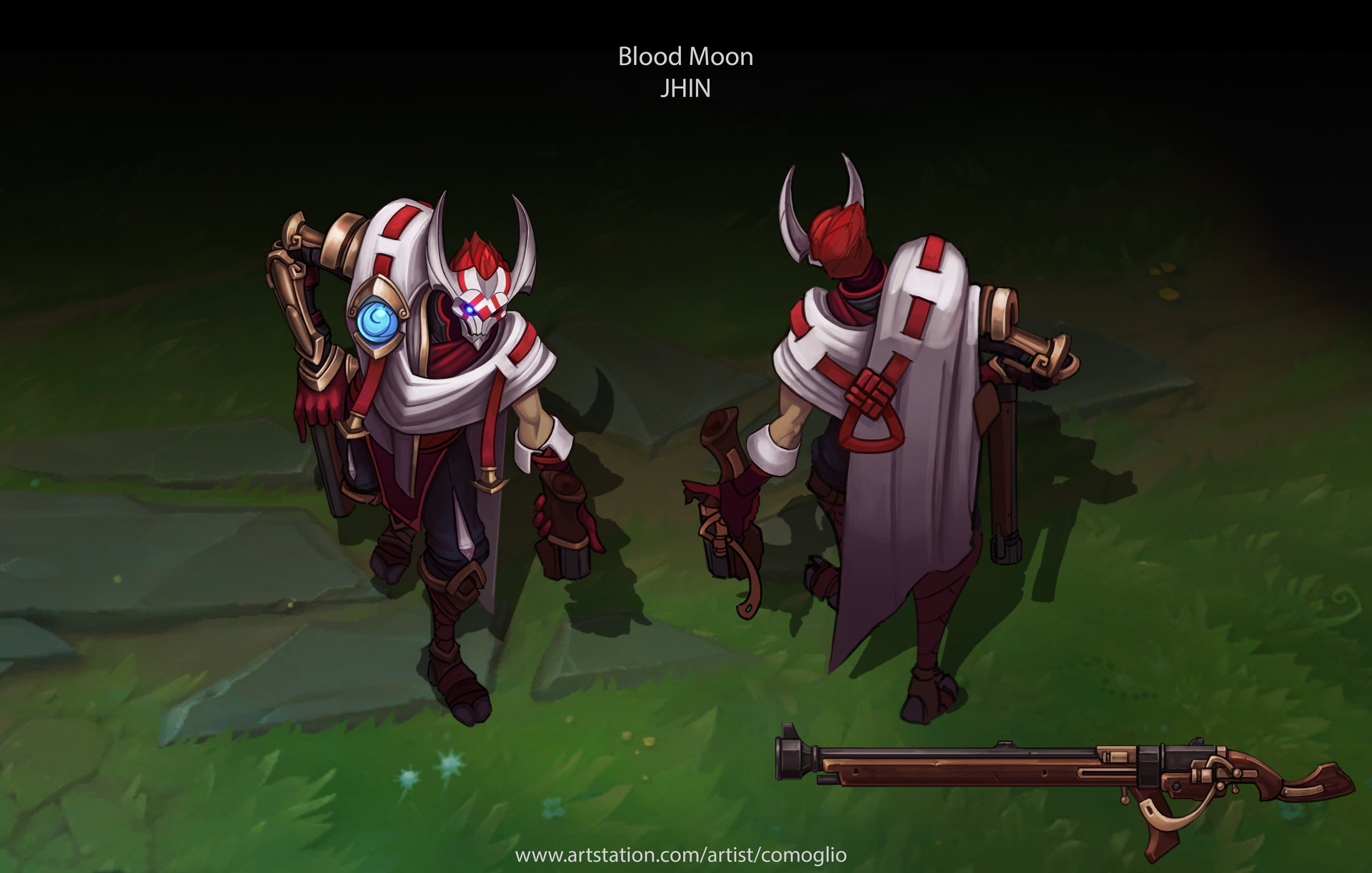 Artstation Blood Moon Jhin Jon Comoglio