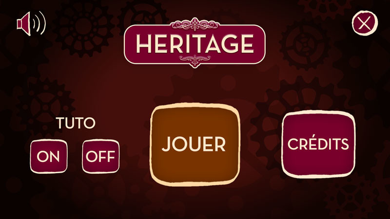 The menu interface