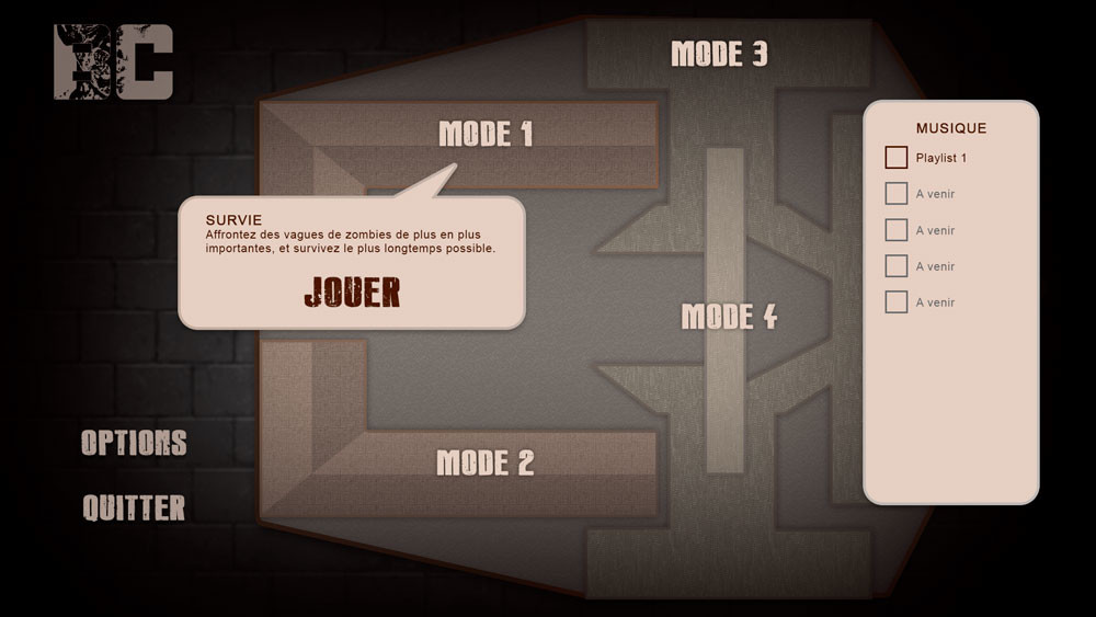 The menu