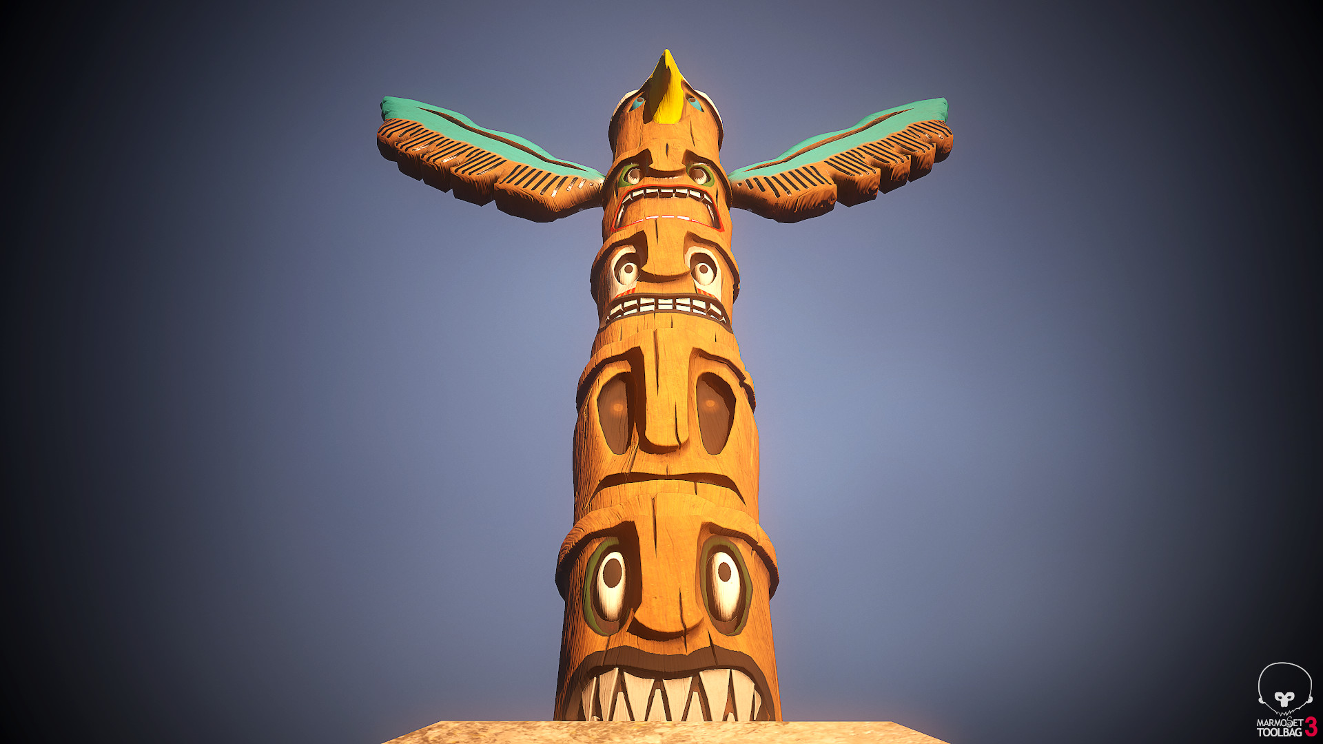 Artstation Totem Pole Steve Braski