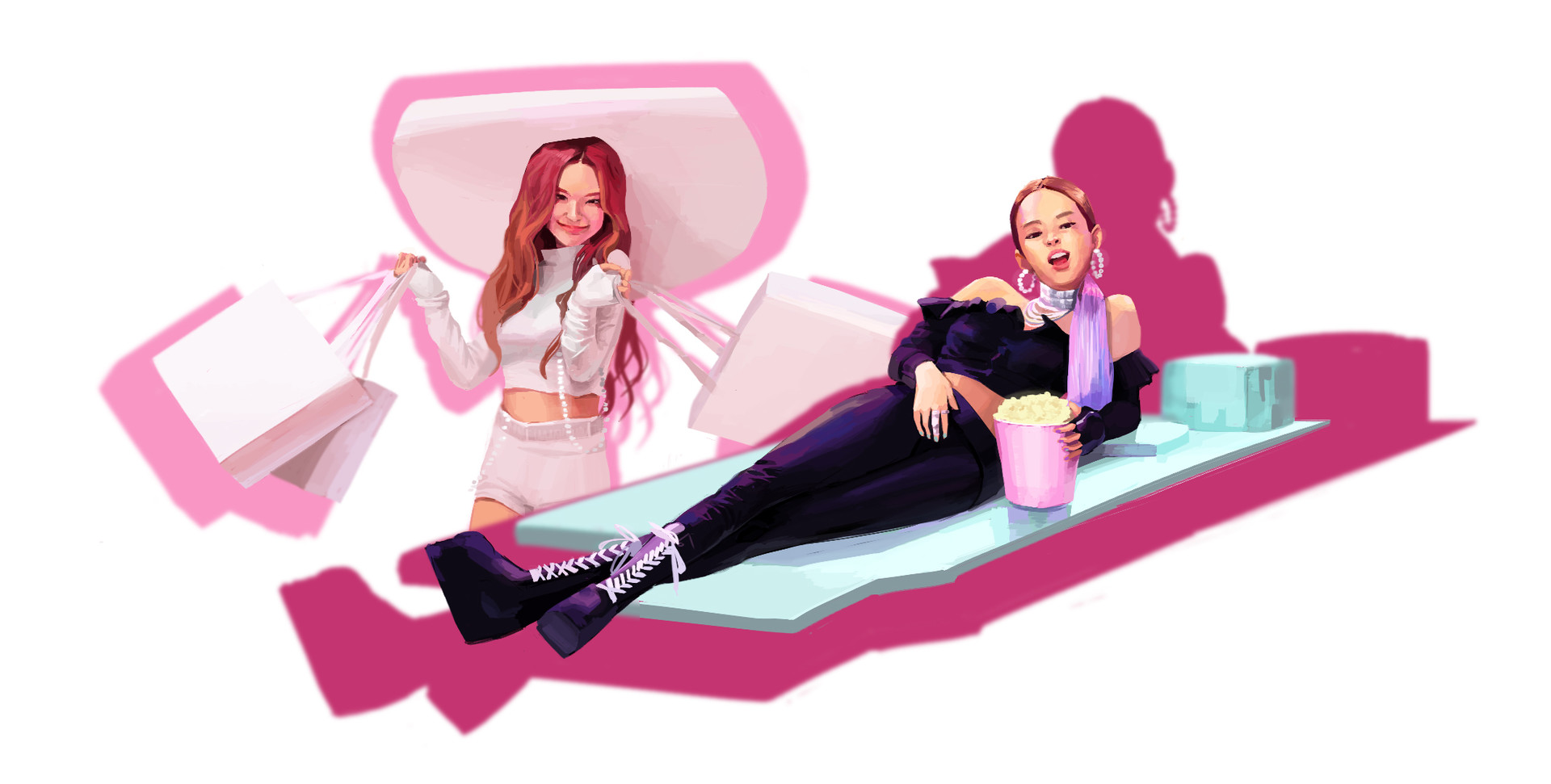 barbie black pink