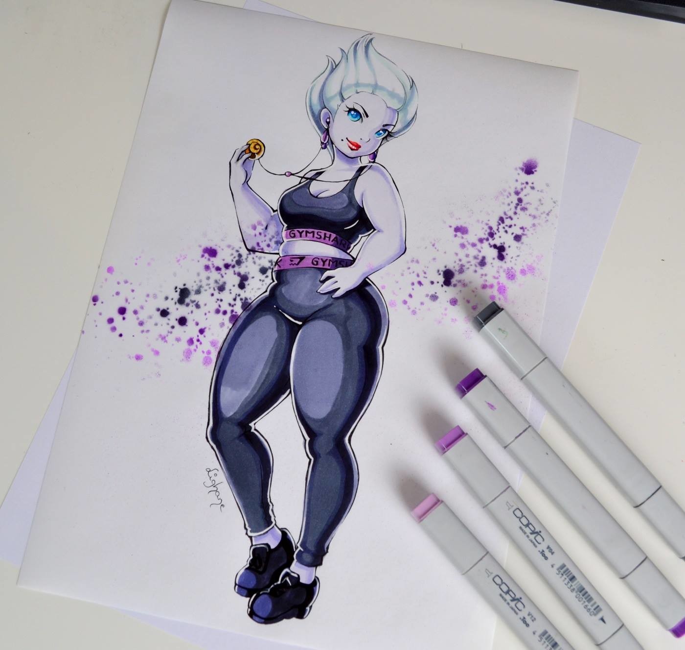 Artstation Gym Topus Disney Villains Copic Marker Lighane S