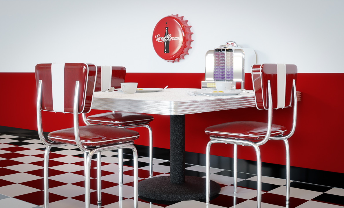 Artstation Retro Diner Gregory Brown
