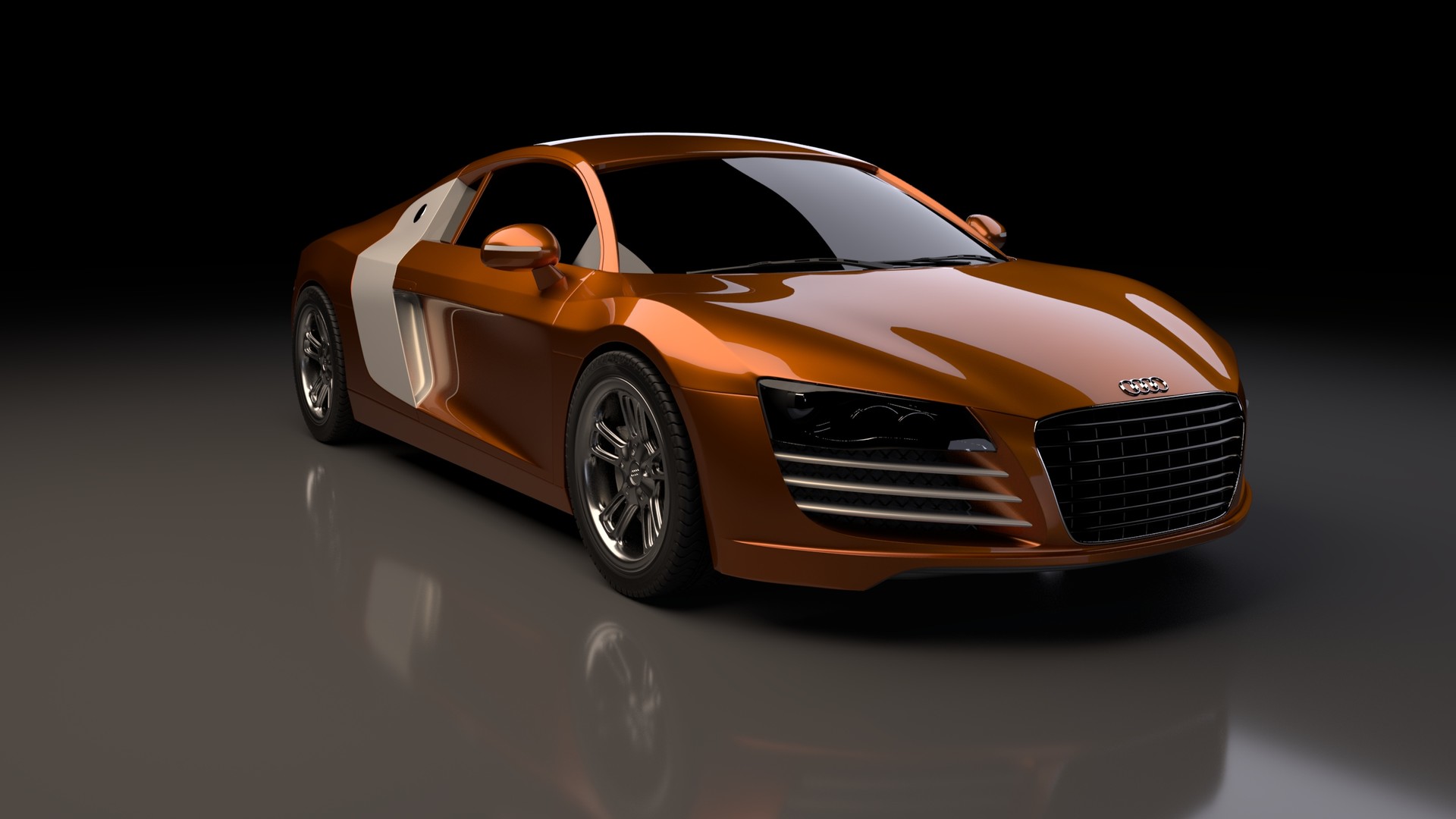 artstation audi r8 diego ponzone