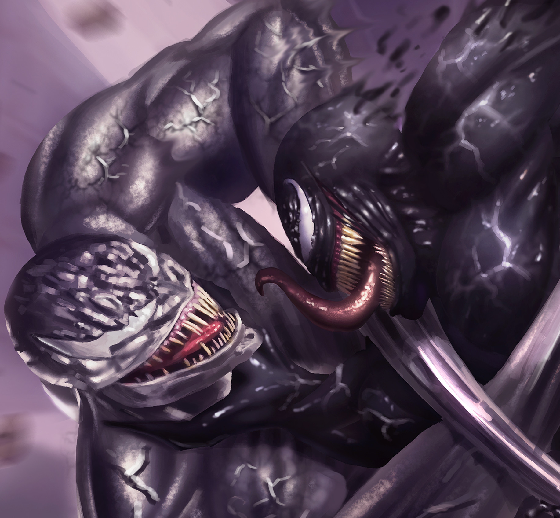 Карнаж из человека паука 4. Веном против райота. Веном 2018 том харди. Бои венома. Бои венома.