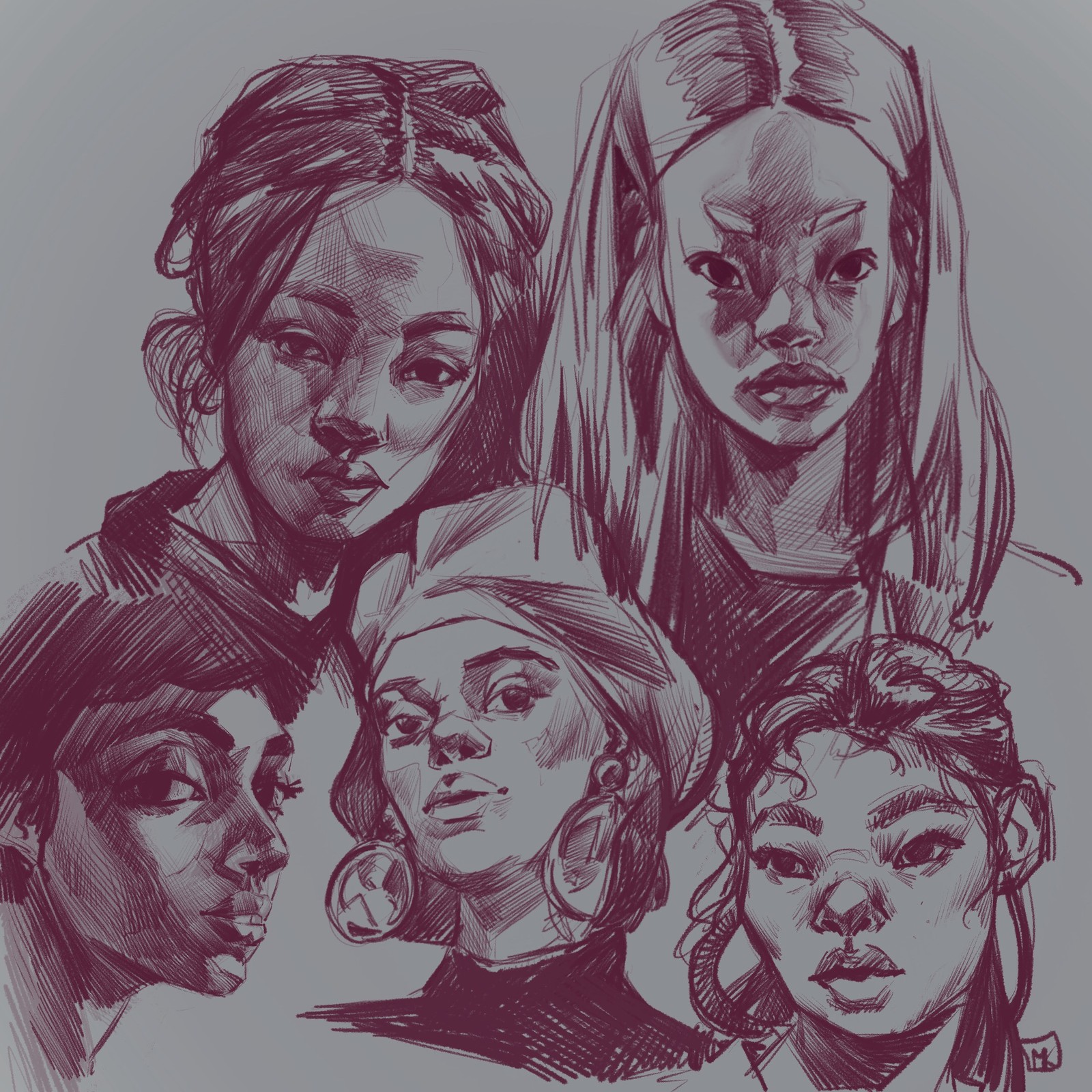 Girls portrait sketch