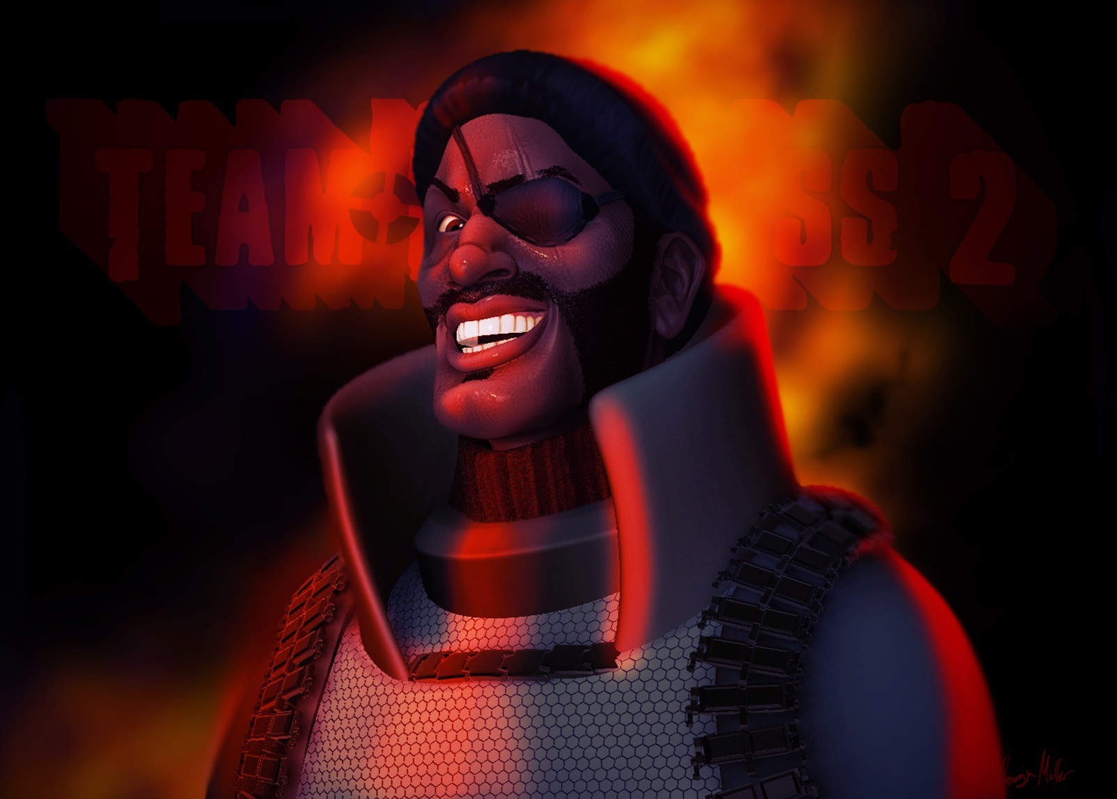 Artstation Demoman Team Fortress 2 2018 Model Georgia