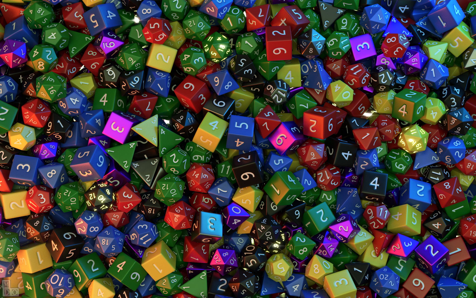 Artstation Abstract Dice Wallpaper Mark Olsen