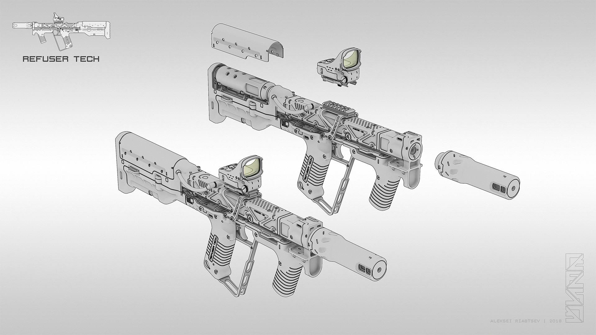 ArtStation Energy gun 02