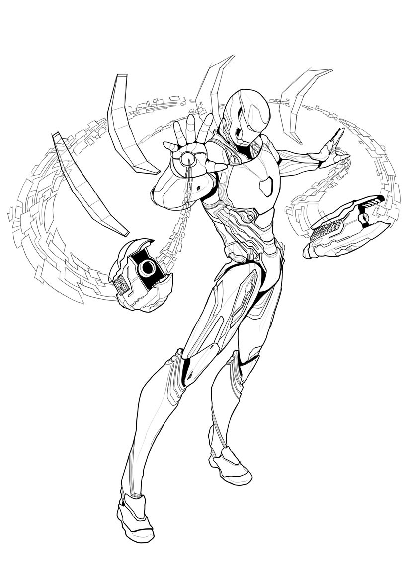 Artstation Iron Man Mark L Armour Speed Workz,Weight Drawing Easy