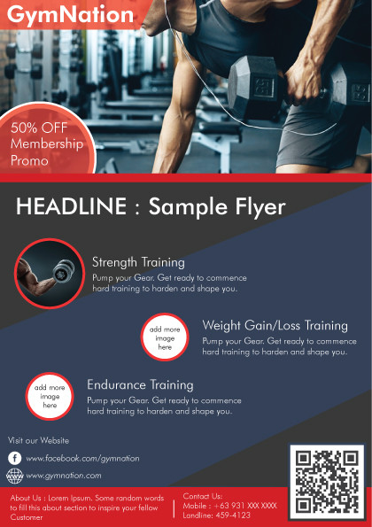 Darwin Eligio Gym Flyer Design Practice