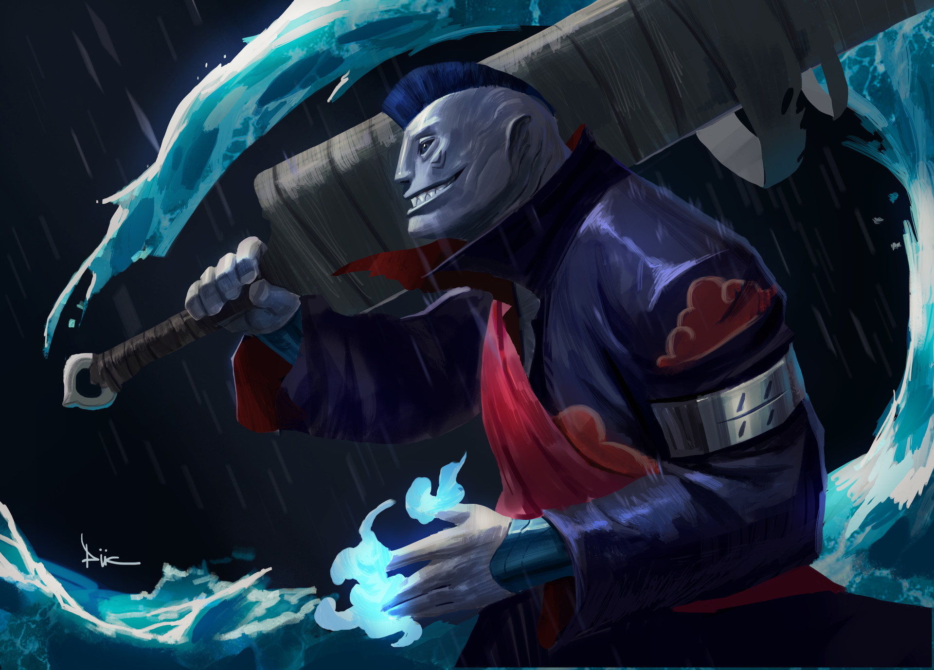 Artstation Kisame Hoshigaki Naruto Duc Nguyen The latest episode was pretty sweet so i had to draw him again lol. kisame hoshigaki naruto duc nguyen