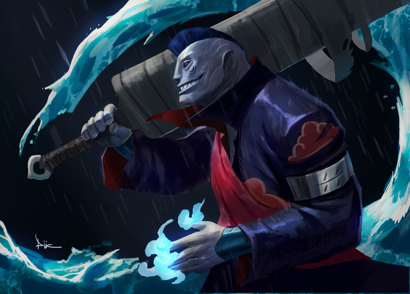 Artstation Kisame Hoshigaki Naruto Duc Nguyen
