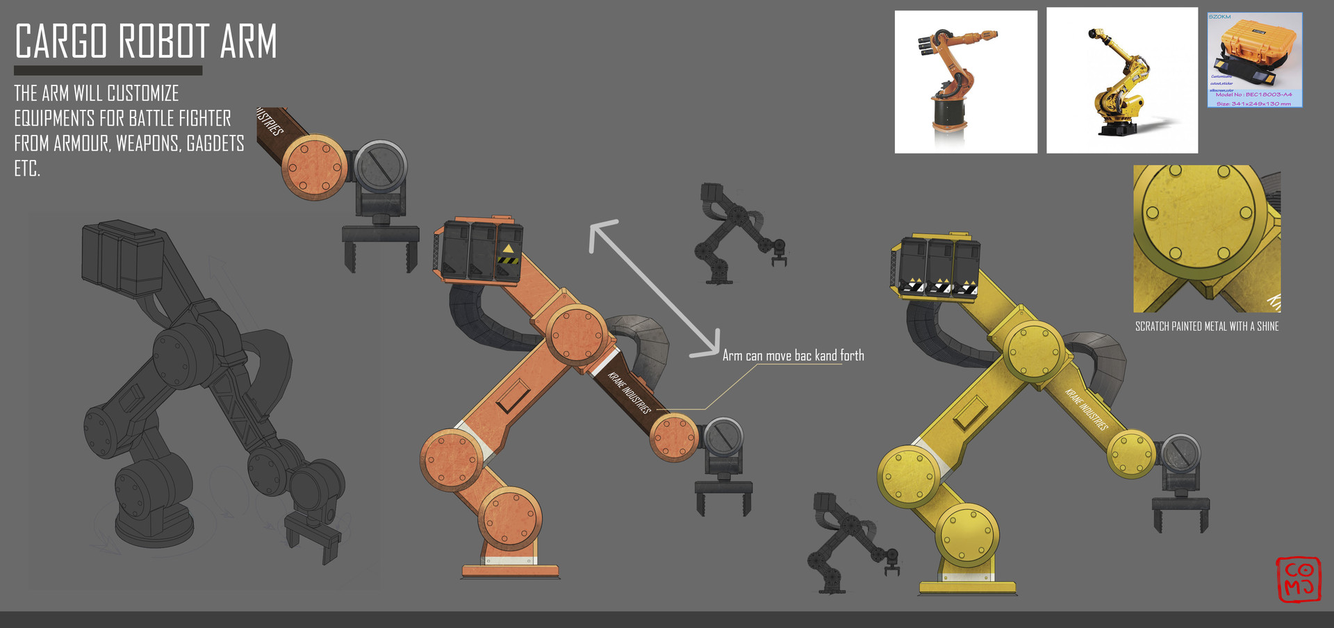 2d outlet robot arm