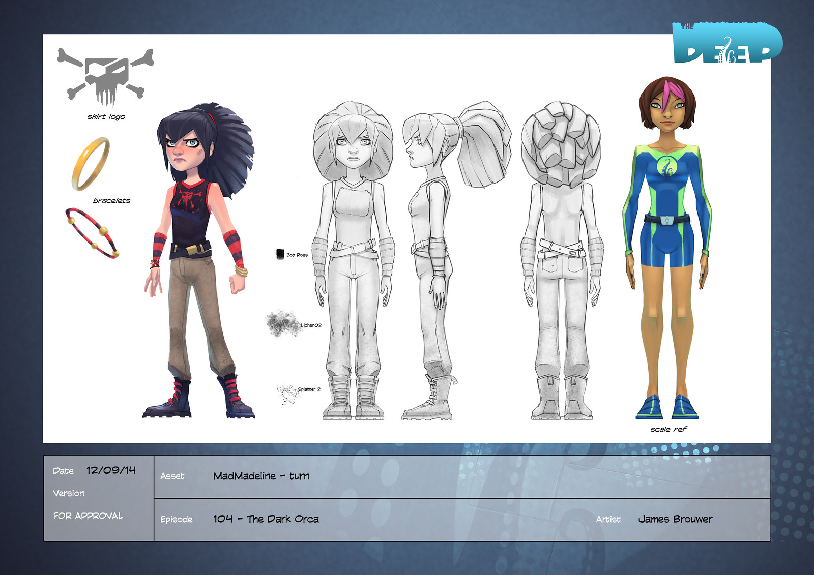 Final character design for Mad Madeline.