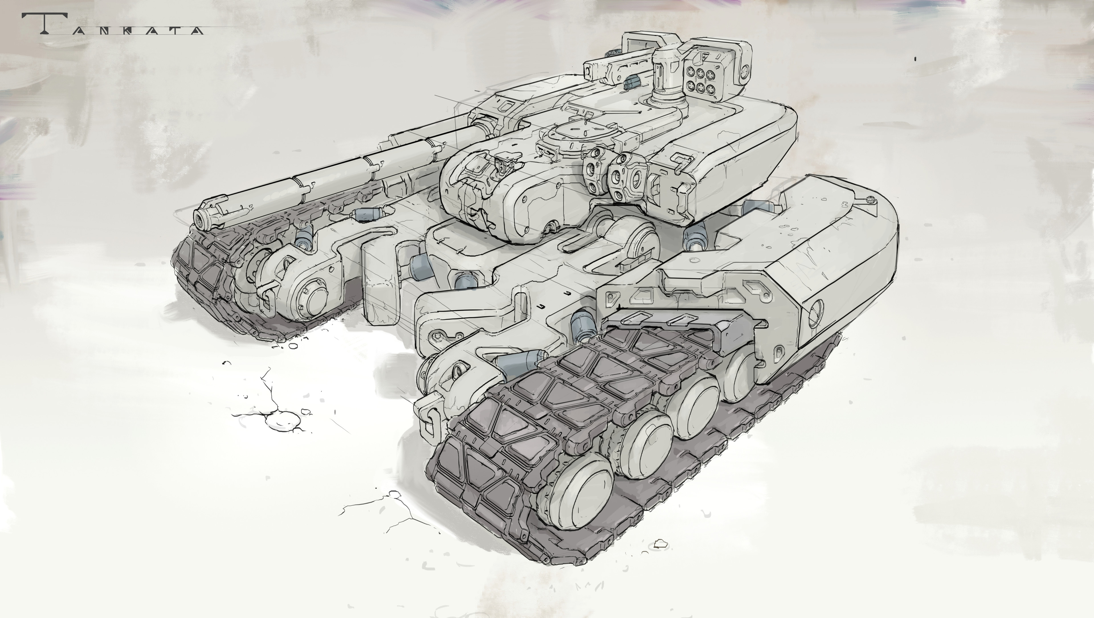 Michal Kus - Sci Fi MBT - Main Battle Tank Design