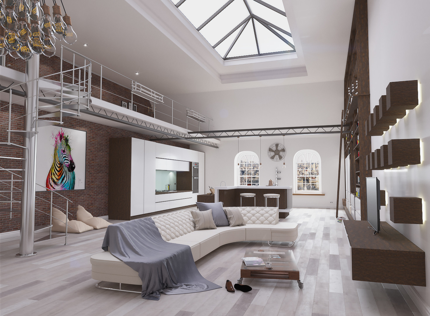 josh stoneley 3d art loft living space