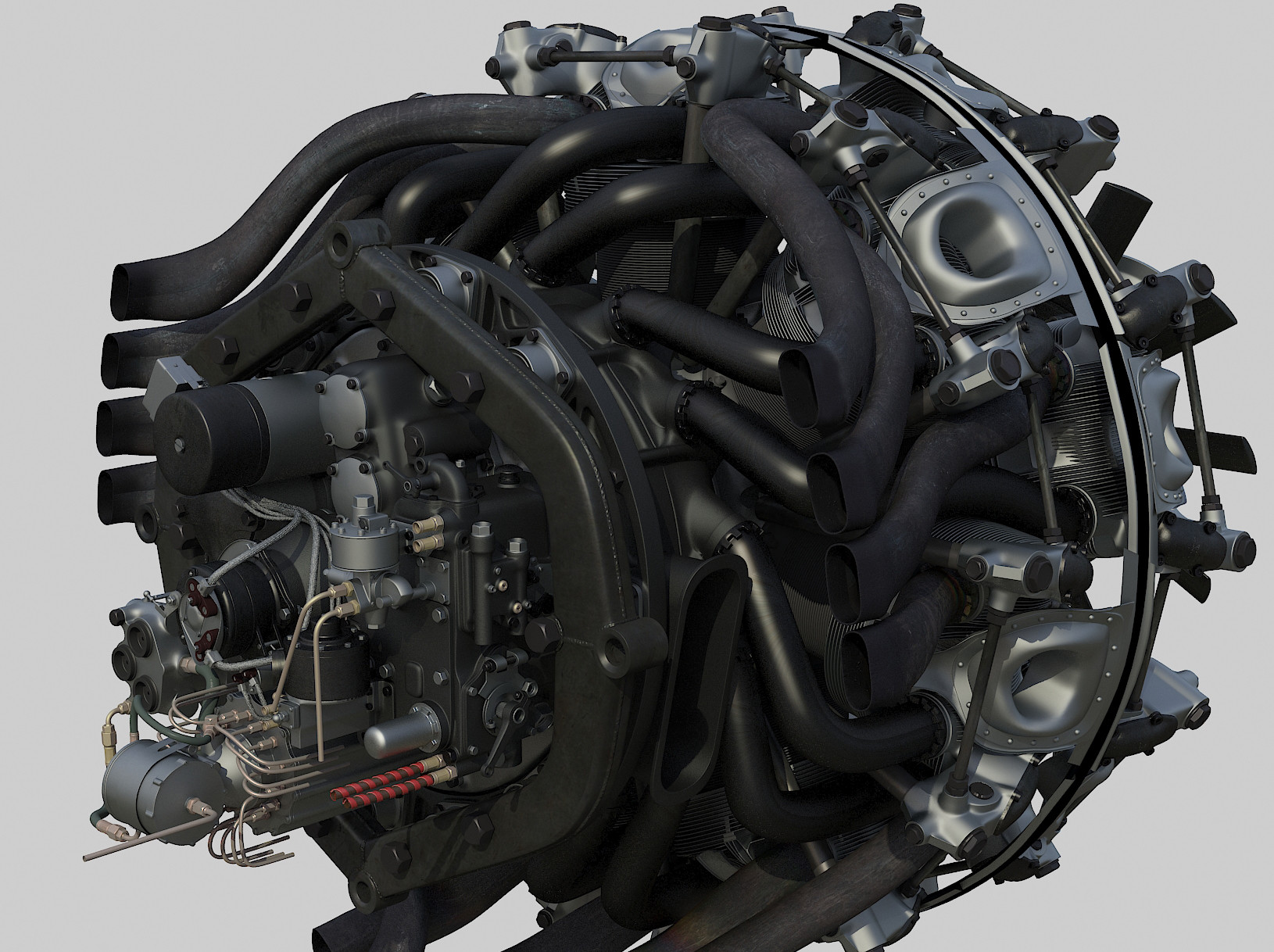 ArtStation - Fw-190 and BMW 801 radial engine